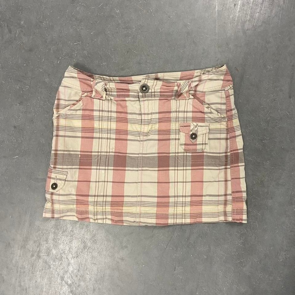 Y2K plaid mini skirt Size 8p